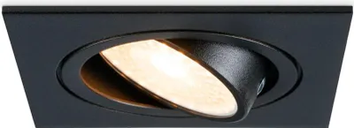 Produktbild von hoftronic LED Einbaustrahler 4W 345 Lumen 2700K Schwarz Schwenkbar GU10 IP20