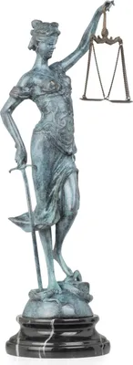Obrázek produktu pro Moritz bronzová postava Justitia malovaná výška 40 cm 2,9 kg socha socha starožitný styl historická dekorace vintage