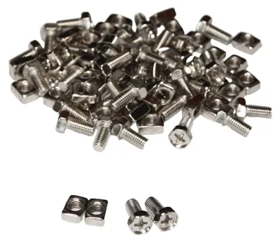 Obrázok produktu pre Skrutky na batérie IONI M5 x 10 mm, sada 50 kusov s maticami, určené pre batérie skútrov