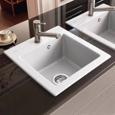 Produktbild von Villeroy & Boch Subway 45 XS Einbauspüle, Ablaufgarnitur mit Handbetätigung