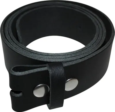 Produktbild von Gürtel ohne Schnalle - Ledergürtel - Belt - schwarz - 4cm - 90 cm