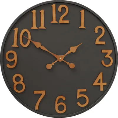 Produktbild von Wanduhr aus Metall LINCOLN, Ø 50 cm