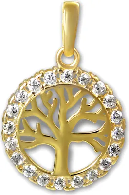 Image de GoldDream Pendentif Arbre de vie zirconium 333 Or Femme Bijoux authentiques GDH522WY