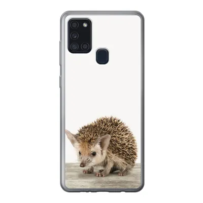 Produktbild von MuchoWow® Handyhülle Schutzhülle Hülle für Samsung Galaxy A21s Igel - Tiere - Jungen - Mädchen Silikon Softcase Handy Hülle - Hartschale