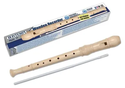 Image de Flûte à bec Bontempi instrument de musique pour enfants en bois 313320