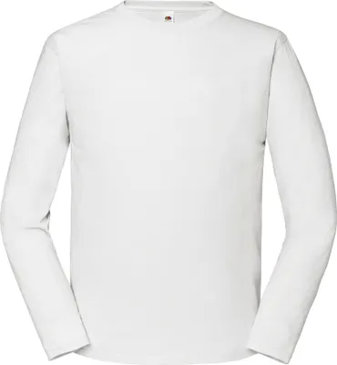 Produktbild von Fruit of the Loom - "Iconic Premium" T-Shirt für Herren Langärmlig RW8986 (XL) (Weiß)
