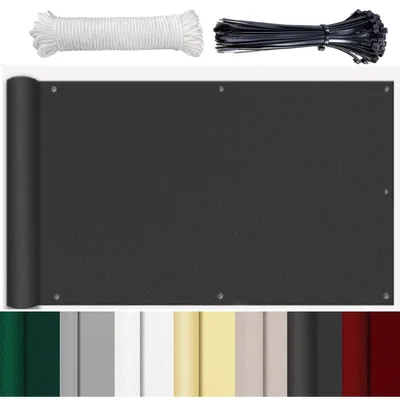 Productafbeelding van Balkonafscherming 80x200 cm - Opaciteit en Privébescherming voor Buiten