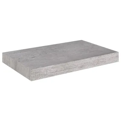 Image de Étagère murale flottante gris béton 40x23x3,8 cm MDF