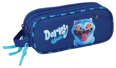 Imagen del producto de Estuche triple con temática de cazadores de demonios de K-pop, con un diseño peculiar