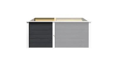 Zdjęcie produktu dla Zestaw uzupełniający weka Modular do podwyższonej grządki, drewniany, 67 cm, antracytowy