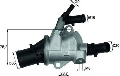 Immagine prodotto di Termostato, liquido di raffreddamento MAHLE TI 148 88