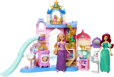 Produktbild von Disney Princess Haustierpalast-Spielset mit 7 Spielbereichen, 3 Tierfreunden und über 20 Möbeln und Zubehörteilen, 3 Jahr(e), Junge/Mädchen, 516 mm, 1,39 kg, Mehrfarbig
