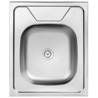 Produktbild von Edelstahl 1 Becken Küchenspüle Aufsatzspüle Küchen Spüle Spülbecken