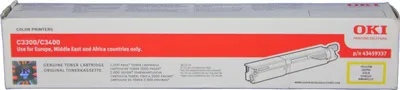 Zdjęcie produktu dla OKI 43459337 C3300 Toner Żółty -A