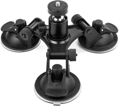 Imagen del producto de Allecto Plus: Soporte para cámara Namvo. Soporte con tres ventosas. Ventosa de vidrio con rosca de 1/4 de pulgada. Compatible con la mayoría de las cámaras que utilizan tornillos de 1/4 de pulgada. Fijación robusta