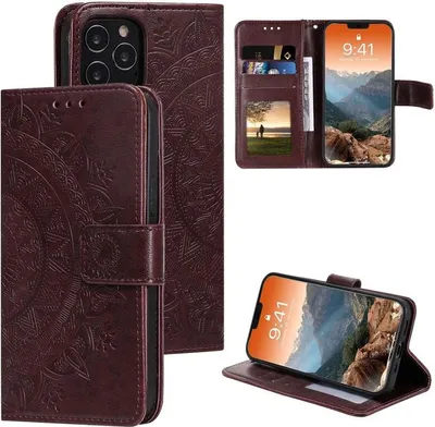 Obrázek produktu pro Pouzdro pro mobilní telefon Apple iPhone 12 Pro Max Flip Case Cover Mandala Rosegold