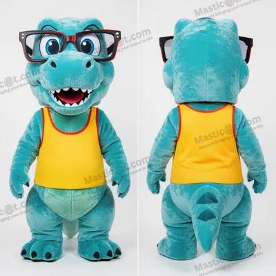 Zdjęcie produktu dla Niebiesko-zielony MASTICOT Pluszowy Tyranozaur - Maskotka