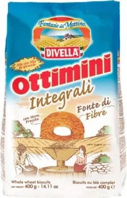 Zdjęcie produktu dla Herbatniki Ottimini Integrali 400g - Divella