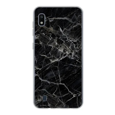 Produktbild von MuchoWow® Handyhülle Schutzhülle Hülle für Samsung Galaxy A10 Marmor - Schwarz - Weiß Silikon Softcase Handy Hülle - Schutzhülle
