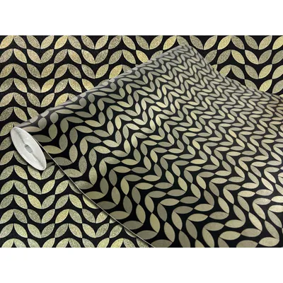 Produktbild von Klebefolie Möbel 45x25 cm - Goldenes Muster - Selbstklebende Möbelfolie im Deko-Stil - Klebefolie für Möbel ideal für Küche, Bad und DIY Projekte