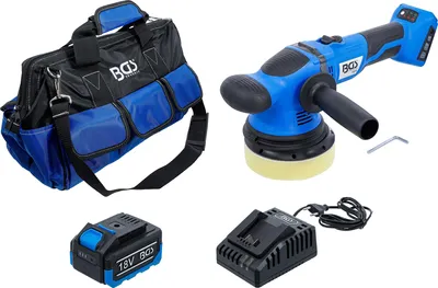 Image de BGS-7394 Kit de polisseuses excentriques sans fil 18 V avec batterie et chargeur rapide