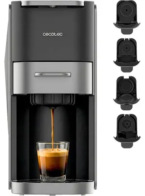 Obrázek produktu pro Kávovar na kapsle Cecotec Compacta FreeStyle Compact Dark Roast. 4 v 1, 1200 W, 20 barů, vhodný pro mletou kávu, kompatibilní se systémem Dolce Gusto