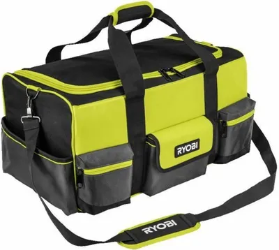 Produktbild von Handwerkertasche RSSLTB1, Größe L (grün/schwarz, mit Schultergurt)