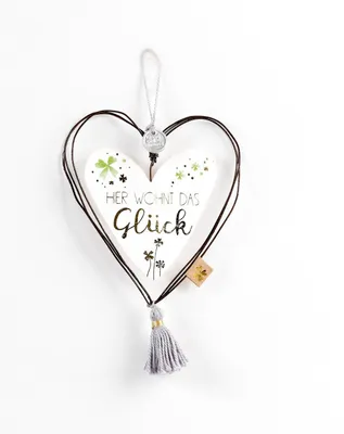 Produktbild von Schmuckherz "Hier wohnt das Glück"