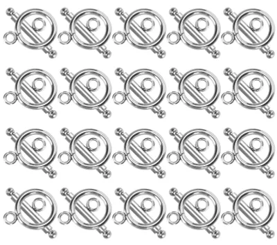 Produktbild von Solidchoice – Set mit 20 Edelstahl-Verschlüssen im Armband-Design für die Schmuckherstellung