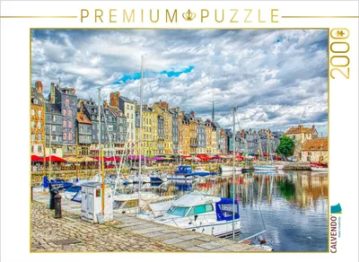 Produktbild von CALVENDO Puzzle Honfleur | 2000 Teile Lege-Größe 90x67cm Foto-Puzzle für glückliche Stunden