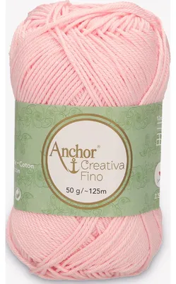Productafbeelding van Anchor Creativa Fino – katoenen garen voor haakwerk (kleur 00048)