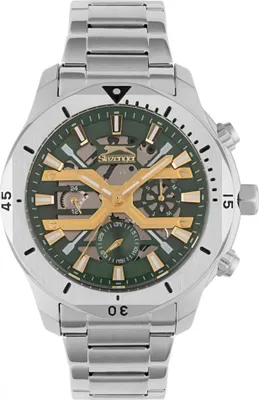 Image de Montre pour homme SLAZENGER SL.09.2377.2.05 verte tendance, idéale comme cadeau
