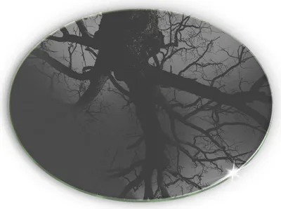 Produktbild von Glas Grabkerzen Untersetzer Motiv Gummifüße - 30 cm - Graue Farbe