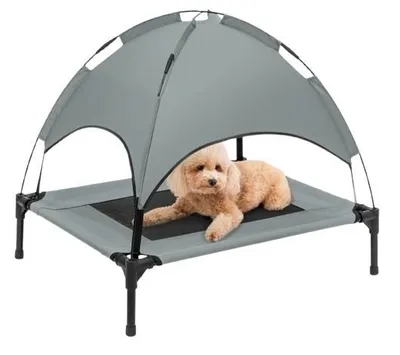 Produktbild von Hundetrage mit Sonnendach – 76 x 61 cm – Anthrazit