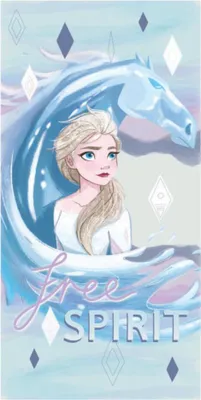 Immagine prodotto di Asciugamano da bagno Ice Queen 70x137cm - Cavallo di ghiaccio ad asciugatura rapida