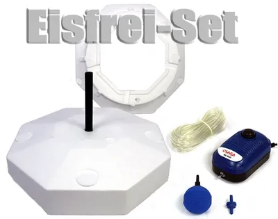 Produktbild von Osaga MK-9501 Eisfreihalter Anti Ice Komplett Set, Eisfrei Belüfter Garten Teich Koi