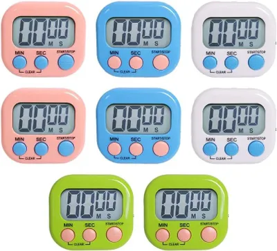 Productafbeelding van Kookwekker - Set van 8 - ABS - Digitaal