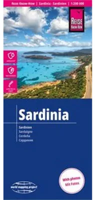 Obrázok produktu pre Mapa ostrova Sardínia od spoločnosti Reise Know-How | Sardínia (mierka 1:200 000)