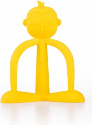 Produktbild von Beißring KinderBeißring SilikonBeißring Silikon Affen Gelb