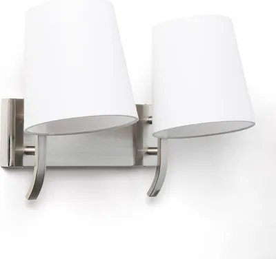 Produktbild von Wandleuchte Metall 2 Spots Eikho Weiß