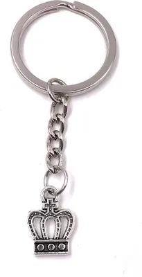 Image de Onwomania Porte-clés Couronne Roi Métal Pendentif Charm