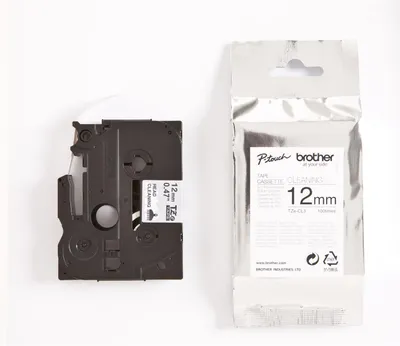Produktbild von Brother TZe-CL3 - Rolle (1,2 cm) 1 Kassette(n) Reinigungsband - für Brother PT-D210, D600, H110, P-Touch PT-D210, D400, D450, D800, E550, H110, P900, P950