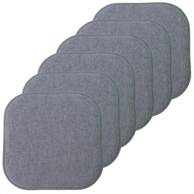 2er-Set Memory-Schaum-Kissen, 40x40 cm, Honigwabenmuster, Grau, 6 St.