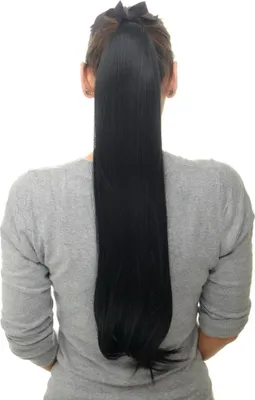 Produktbild von WIG ME UP Haarteil Zopf Kamm & Band Schwarz D13001-1