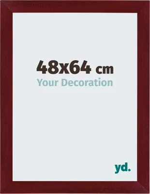 Image de Cadre photo, 48x64 cm, rouge bordeaux, MDF, Mura