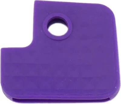 A single purple keycap shown from a top-down angle.