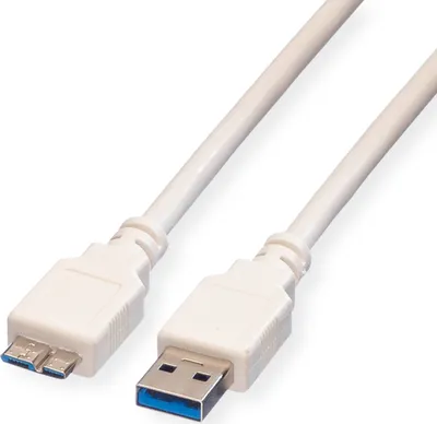 Obrázok produktu pre VALUE 11998876, 0,15 m, Micro-USB A, Micro-USB B, USB 3.2 Gen 1 (3.1 Gen 1), 5 Gbit/s, Biela