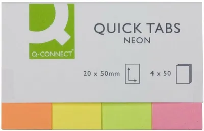 Produktbild von Haftstreifen 20x50mm Neonfarben VE=10x4x40 Blatt