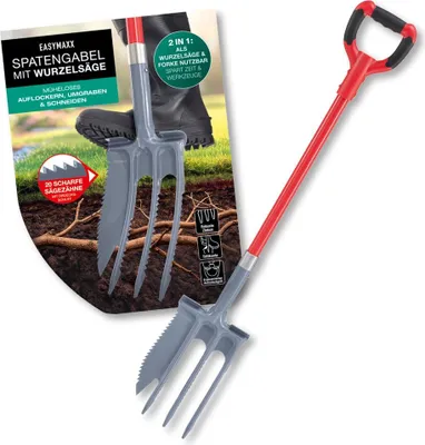 Immagine prodotto di EASYmaxx 2in1 Forca da giardino e sega per radici