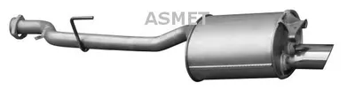 Produktbild von ASMET 01.072 Endschalldämpfer passend für MERCEDES-BENZ SLK (R170) Auspuff